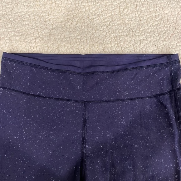 Aerie Purple Sparkly Leggings Large - Picture 6 of 8